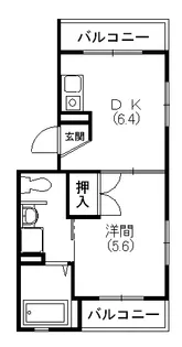 K&H【301号室】の間取り