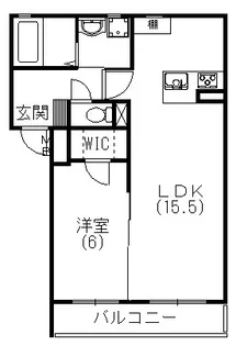 シャルム高塚【103号室】の間取り