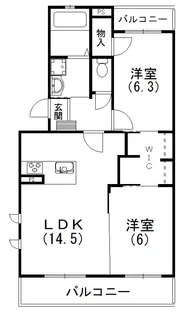 クロッキオ【306号室】の間取り