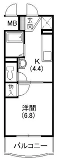 クレールアン【301号室】の間取り
