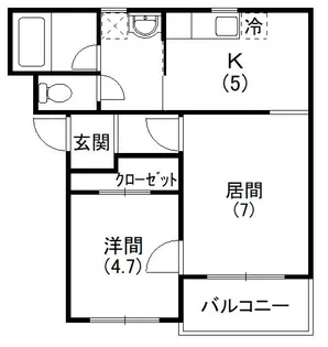 コンフォードIII【3階】の間取り