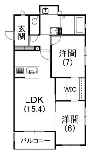 ラプター【101号室】の間取り
