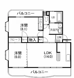 サンモール【102号室】の間取り