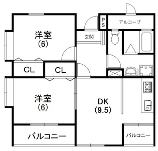 ユーフォルムII【2階】の間取り