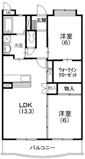 エクレール【102号室】の間取り