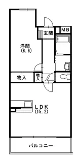 アムール住吉【4階】の間取り