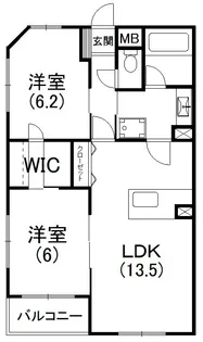 カーサブリランテ【503号室】の間取り