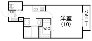 ロイヤルシティ浜松【103号室】の間取り