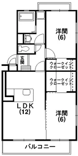 ライラックガーデン【301号室】の間取り