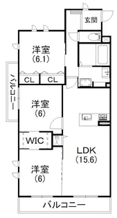 グランエミシス【505号室】の間取り