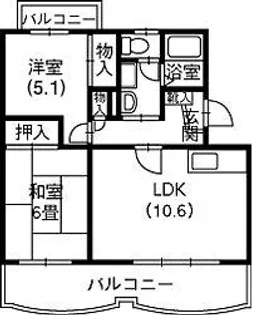 シンフォニー三和I【205号室】の間取り