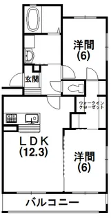 シンフォニー三和ステラ【101号室】の間取り