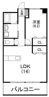 グレース名倉【4階】の間取り