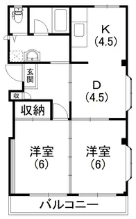 佐鳴台クローバービル【2階】の間取り