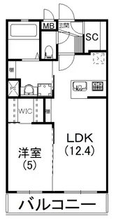 クオーレ ルミノーザ【402号室】の間取り