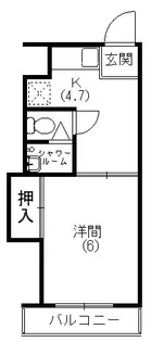 サンリバーハイツ【403号室】の間取り