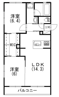 カーサ フォンターナ【403号室】の間取り