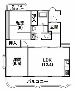 カーサフォルテ【2階】の間取り