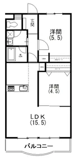 カーサマルコ【203号室】の間取り