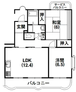 カーサフォルテ【3階】の間取り