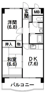 クレールトヨダ【7階】の間取り