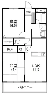 フェリス南平【2階】の間取り