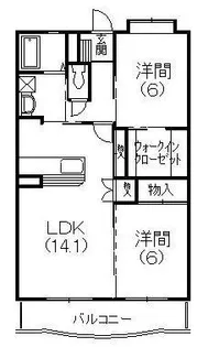 ヴィラージュ【302号室】の間取り