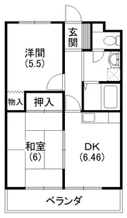 マンション歩【3階】の間取り