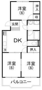 メゾンアスカ【3階】の間取り