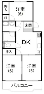 メゾンアスカ【3階】の間取り