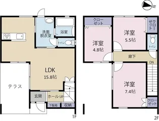 静岡県浜松市中央区和田町【一戸建】の間取り