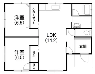 静岡県浜松市中央区神ケ谷町【一戸建】の間取り