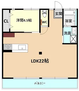 シティハイムシンガイ【201号室】の間取り