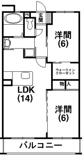 エクセルシア【203号室】の間取り