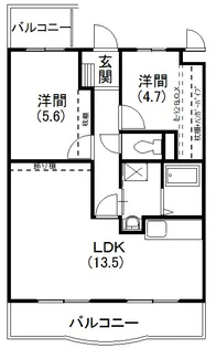 メディオ初生壱番館【4階】の間取り