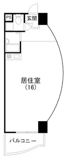 ヒューゲル城北【214号室】の間取り