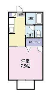 パティオ中野B【101号室】の間取り