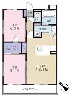 グラン リヴァー【3階】の間取り