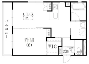 リライフ神立【205号室】の間取り