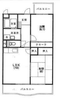 グローリー【2階】の間取り