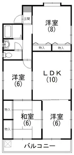 住吉Uハイツ【3階】の間取り