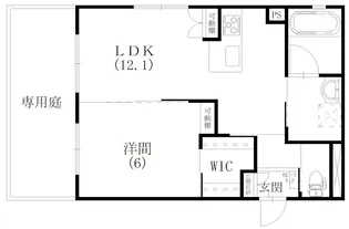 リライフ神立【1階】の間取り
