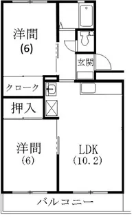 マンション大丸【3階】の間取り