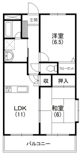 フェリス南平【4階】の間取り