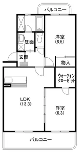 ヴィヴレコートII【101号室】の間取り