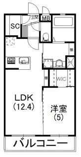 クオーレ ルミノーザ【305号室】の間取り