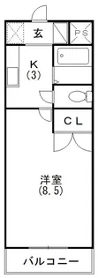 スペースG住吉【402号室】の間取り