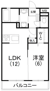 ラヴィベール中島【202号室】の間取り