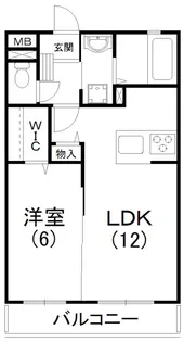 ラヴィベール中島【303号室】の間取り