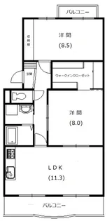 ピアンテ四ツ池【2階】の間取り